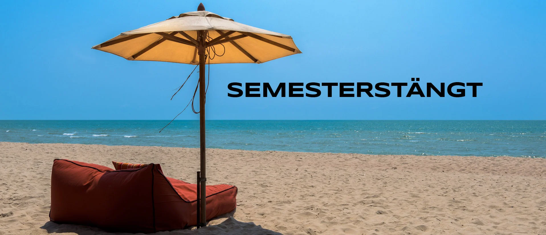 Semesterstängt